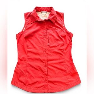 Columbia Women's Hiking Vest Button up Windbreaker Waterproof layer Size Large